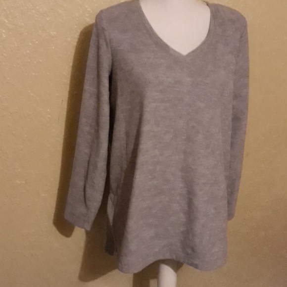 Style & Co gray fleet sweater Medium - Picture 2 of 3